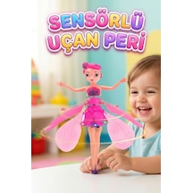 Uçan Peri Bebek Hareket Sensörlü Şarjlı Dazzle Colour Işıklandırmalı Uçan Pembe Oyuncak Bebek