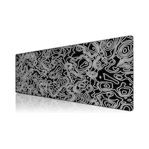 Pro - 4 Farklı Model Dikişli Kenar 100x50 Cm Oyuncu Gaming Mouse Pad Black Map Lines