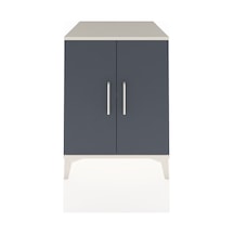 Kronos Komodin Tek Raflı 2 Kapaklı 60x59x80 Aytaşı-antrasit Aytaşı