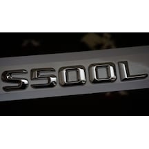 S500L Bagaj Krom Metal 3M 3D Yazı Logo