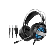 Skycity Mc Oyun Kulaklığı: 50mm Hoparlörlü, Tüm Yönlü Mikrofonlu, Renkli Işık Özelliği, Bilgisayar Uyumlu Oyun Kulaklığı