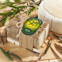 Korkut Olive Ahşap Sabunluklu Zeytinyağı Sabunu 180 G