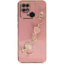 Newface Xiaomi Redmi 10c Kılıf Esila Silikon - Pudra