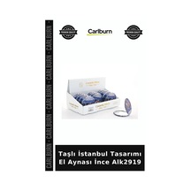 Özel Üretim Dekoratif  Taşlı İstanbul Tasarımı El Aynası İnce Alk2919