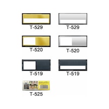 Kejea T-520S Gümüş Mıknatıslı İsimlik 25Ad.78X22Mm
