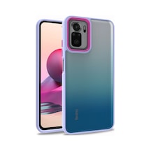 Zore Redmi Note 10 Kılıf Nvth Flora Kapak - Lila