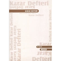 Özkan Karar Defteri Karton Kapak 40 Yaprak N11.1934
