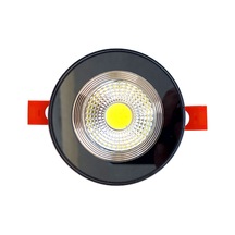 Füme Cam Yuvarlak Sıva Altı Led Spot Armatür İç Beyaz, Kenar Gün
