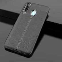 Samsung Uyumlu Galaxy A20s Kılıf Zore Niss Silikon Kapak Siyah