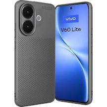 Newface Vivo V60 Lite Auto Focus Karbon Kapak - Gri