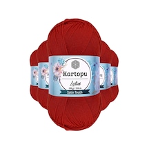 5 Adet Lotus Bikini Büstiyer Bluz Örgü İpi K101 Nar Çiçeği