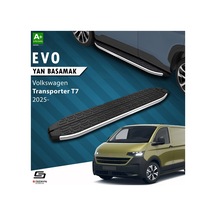 S-dizayn Volkswagen Transporter T7 Kısa Şase Evo Krom Yan Basamak 223 Cm 2025 Üzeri A+ Kalite