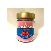 Çilek Kokulu Kavanoz Mum (450Gr)