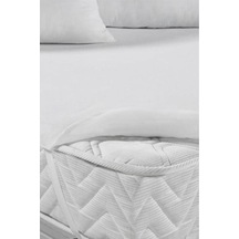 Divanev Yastık Kılıflı Micro Alezi 90x190 Cm Tek Kişilik Alez Ve Alez Yastık Kılıfı Beyaz