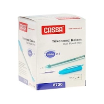 Cassa Tükenmez Kalem Slide 0.7 Mm Mavi 8730 Çok Renkli