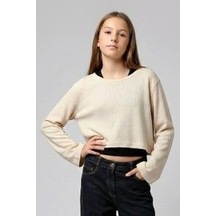 Kız Çocuk 2'li Bluz Dmb-0353 Krem