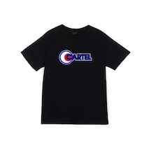 Cartel Baskılı Tişört Siyah