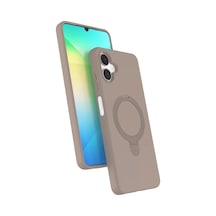 Newface Samsung Galaxy A06 Regal Magsafe Standlı Kapak - Çöl Titanyum