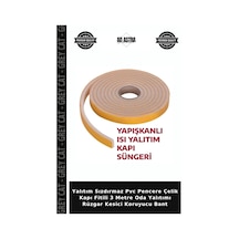 Yalıtım Sızdırmaz Pvc Pencere Çelik Kapı Fitili 3 Metre Oda Yalıtımı Rüzgar Kesici Koruyucu Bant