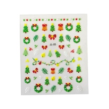 No.5 - 3d Tasarım Yapışkan Tırnak Sticker Tırnak Dövmesi Nail Art