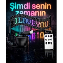60 Cm Led Matrix Panel 16x96 Piksel Bluetooth Kontrollü Rgb Kayan Yazı Ekranı Mh-hs8338-7977