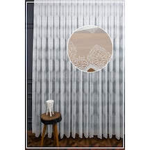 Evdepo Home Damask Kullanıma Hazır Tül Perde (546640830)
