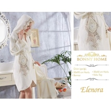 Bonny Home Elenora Krem Bayan Fransız Dantelli Balayı Çeyizlik He