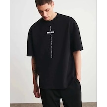 Modi Green Baskılı Unisex Günlük Stil Siyah Karbon Siyahı Özel Seri Tişört