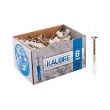 Kalibre Vida Dübel Takım 8 Mm 100 Adet
