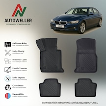 Bmw 3 Serisi F31 2012-2019 Touring Uyumlu Havuzlu Oto Paspas Xdrive