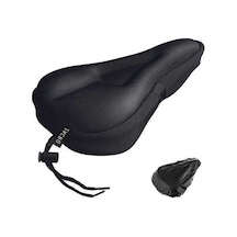 Pazly Bisiklet Koltuk Minderi - Erkek Kadın İçin Jel Yastıklı Kapak, Ekstra Yumuşak Bisiklet Koltuğu Siyah, Uyumlu Ekstra Konfor Siyah