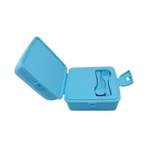 Wiggle Cinnamoroll Temalı Lisanslı 4 Bölmeli Plastik Çocuk Beslenme Kutusu - Yemek Saklama Kabı Kaşık Ve Çatallı Bakır