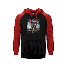 Borknagar Winter Thrice Kırmızı Renk Reglan Kol Sweatshirt / Hoodie