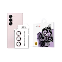 Zore Galaxy Z Fold 6 Cl-11 Safir Parmak İzi Bırakmayan Anti-reflective Kamera Len Pembe