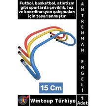 Antrenmanmalzemesi Futbol Basketbol Atletizm Fitness Cross Fit Hız Çeviklik Antrenman Engeli 15 Cm Çok Renkli