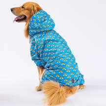 Pawstar İrides Fileli Su Geçirmez Orta-büyük Irk Köpek Yağmurluk Tulum 5xl