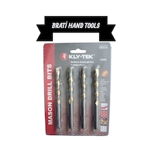 Kly-tek 10mm Beton Delme Matkap Ucu Karbon Kaplama 4 Adet Set