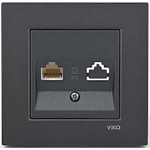 Viko Novella Füme Tekli Data Priz Çerçeveli