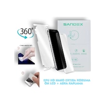 Samsung Uyumlu Galaxy M30 Nano Ön Ekran + Full Arka Kaplama Set 360 Koruma Esnek İnce Sandex Epu Hd