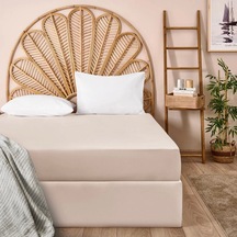 Soft Eco Tek Kişilik Lastikli Çarşaf - Bej - 100x200 Cm Çok Renkli