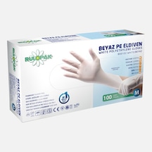 Rulopak Pe 100'lü Small Temizlik Eldiveni Beyaz