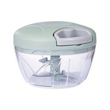 Fochsia Yeşil 500 Ml Manuel Mutfak Robotu Doğrayıcı Bıçaklı Sebze Et Parçalayıcı Pratik Mutfak Aleti Yeşil