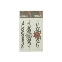 Gül - 811 - Tattoo - Aconcept - Dövme Sticker-11928263-siyah