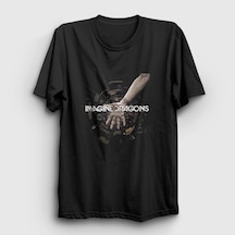 Presmono Unisex Friction Imagine Dragons T-shirt Siyah