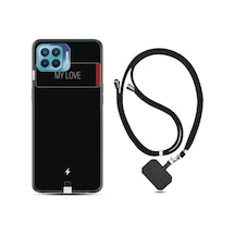 Oppo Reno 4 Lite Kılıf Boyun Askılı My Love 1402