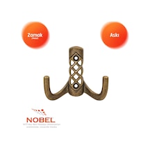 Karatay Askı, Metal Vestiyer Askısı, 50 Gr, Dolap Ve Duvar Askılığı, Anti K Sari Vidalı