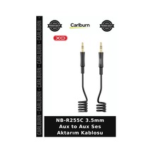 Nb-r255c 3.5mm Aux To Aux Ses Aktarım Kablosu Taşınabilir Araç İçi Aksesuar