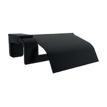 Maxıflow F1 Black Serisi Wc Kapaklı Kağıtlık Siyah