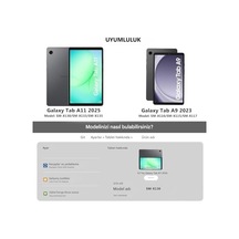 Covpor Galaxy Tab A11 / A9 8.7 İnç İle Uyumlu Standlı Askılı Karakterli Çocuk Kılıfı - Kedi Pembe