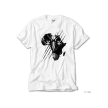 Black Panther Face Beyaz Tişört Beyaz